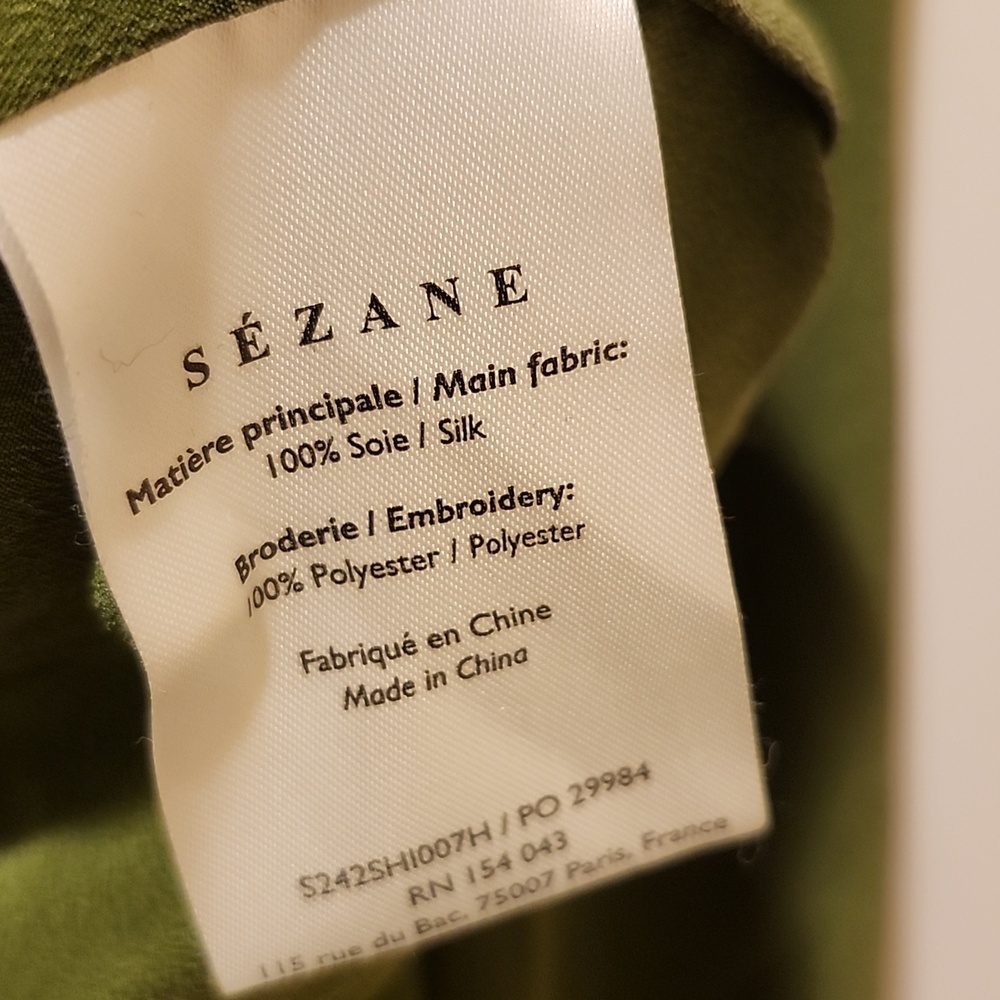 NWT Sezane Rosine Shirt Size 38/6 - Picture 11 of 13